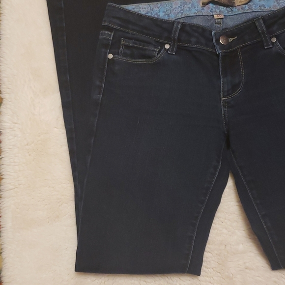 PAIGE Bootcut Dark Wash Jeans sz 28 - Picture 2 of 8